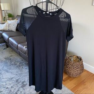 AE Casual Dress with Jersey Mesh Sleeves